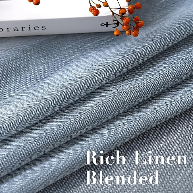 H.VERSAILTEX Linen Curtains 90 inches Long Linen Curtains/Natural Linen Blended - Image 4