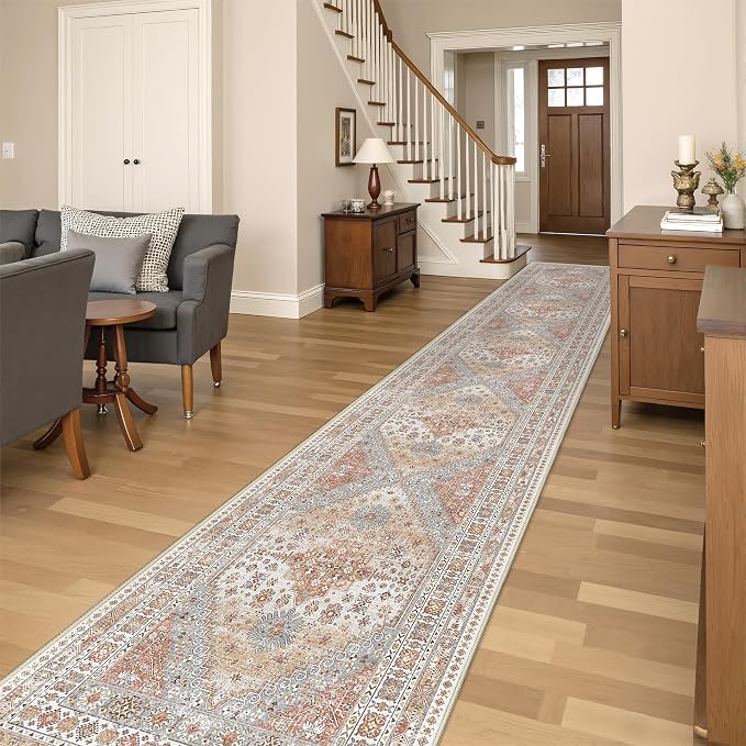 Washable Runner Rug 2.5x14, Long Kitchen Rugs Non-Slip, Soft Hallway Runner - Image 3