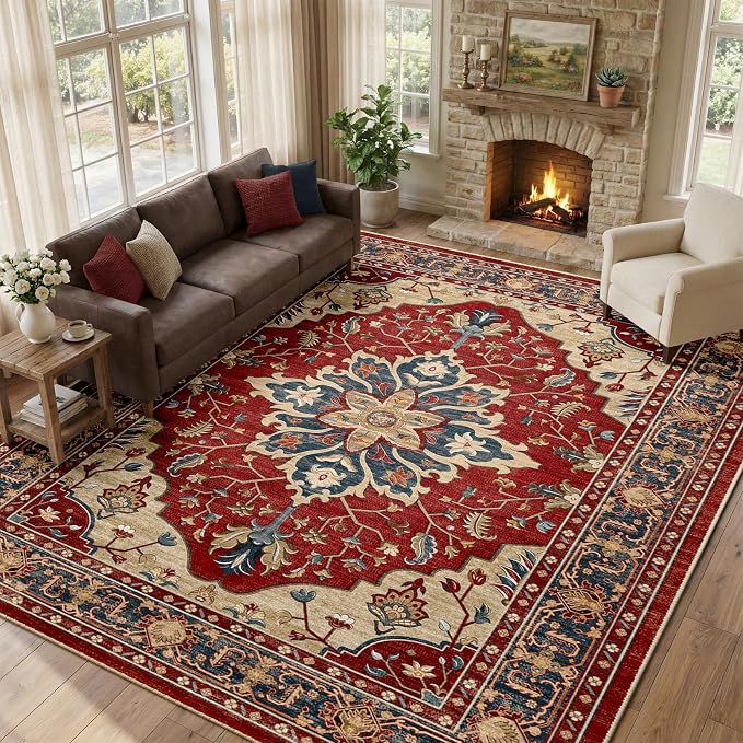RELEANY Washable Area Rug, Large 10'x12', Water Repellent, Pet Friendly - Image 2