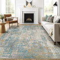 LOONGRUG 7x9 Area Rug Washable Large Neutral Modern Living Room Rugs | Abstract by LOONGRUG
