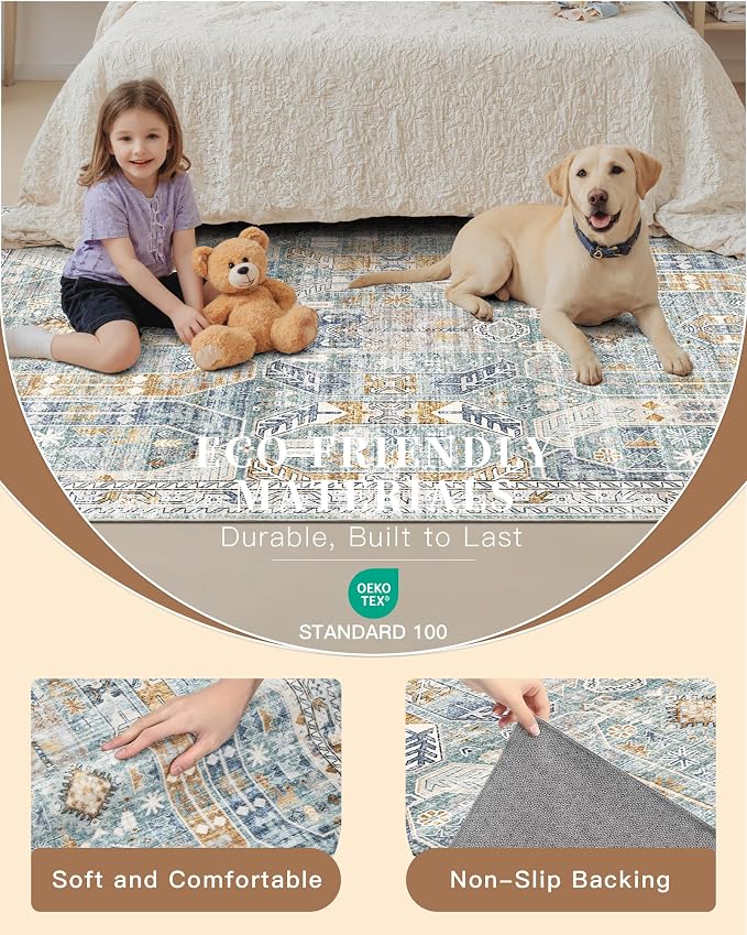Madane Kitchen Runner 2'6''x8' Soft Rug Runners - Image 9