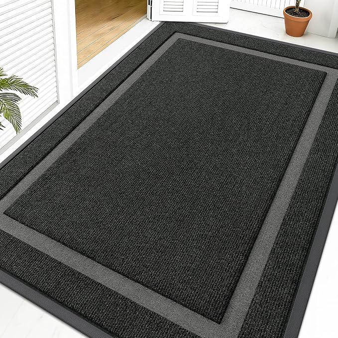 OLANLY Front Door Mat Outside 59x40, All-Season Heavy-Duty Rubber Doormat | by OLANLY