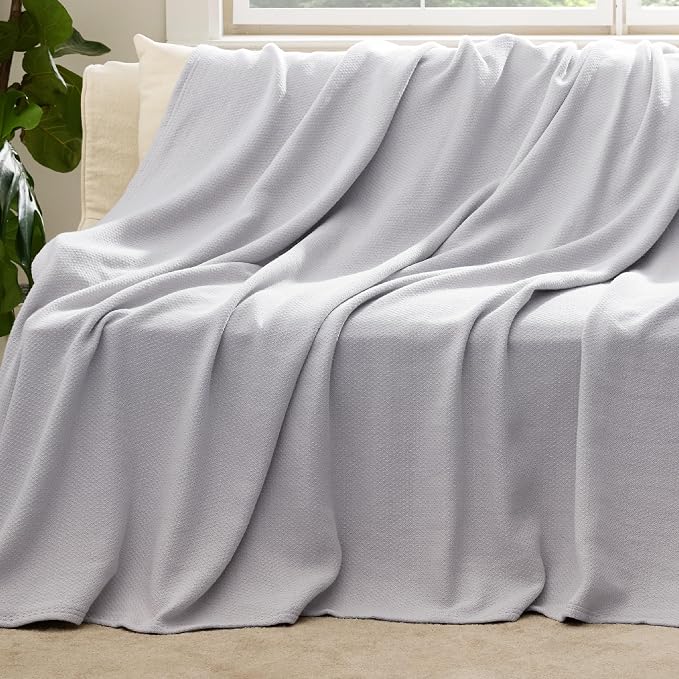 Bedsure GentleSoft 100% Cotton Blanket Full Size - Image 5