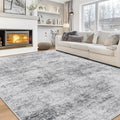 Aelenmu 9x12 Area Rugs for Living Room Bedroom Dining Room Washable Grey | Soft by Aelenmu