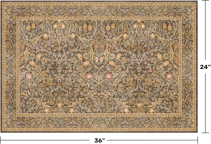 Brown Washable Entry Rug - Image 2