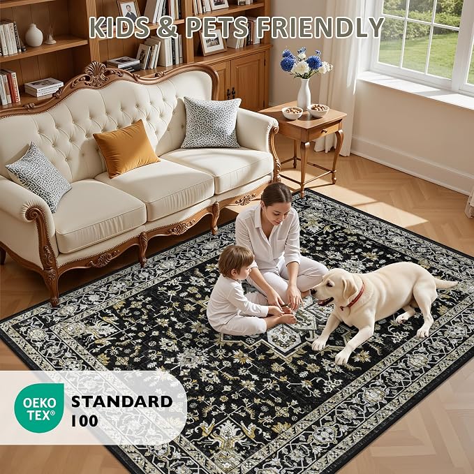 10x14 Area Rugs Living Room: Washable Rug - Image 8