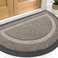 OLANLY Half Circle Front Door Mat Outside 33x21 All-Season Rubber Doormat | by OLANLY