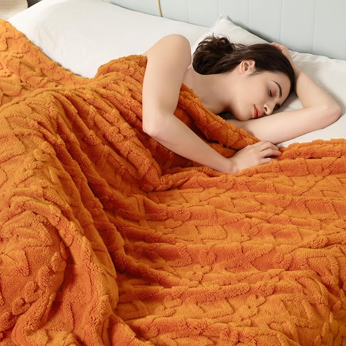 Aganear Fleece Throw Blanket for Couch, Fall Boho Blankets, Warm Gift for Women - Image 2