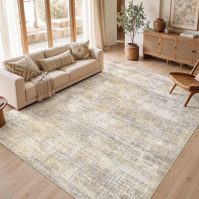 cotiled Boho 9x12 Area Rug for Living Room: Large Moroccan Washable Rug | Solve by COTILED