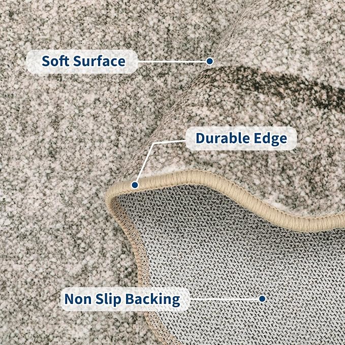 GarveeHome Small Area Rug 2x3 Scalloped Entry Rug Washable - Image 6