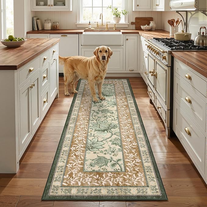 GarveeHome Leaves Floral Area Rug - Image 3
