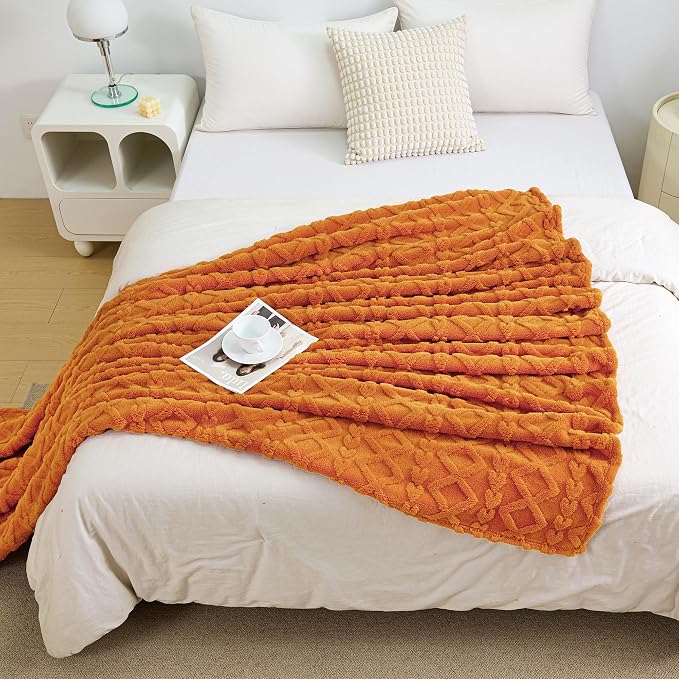 Aganear Fleece Throw Blanket for Bed Couch, Fall Boho Blanket, Warm Gift for - Image 3