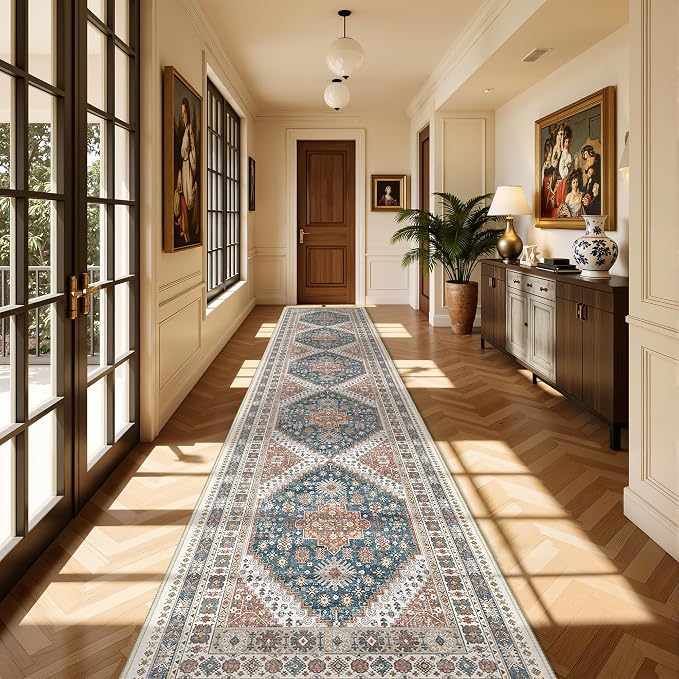 Washable Runner Rug 2.5x16, Non-Slip Long Kitchen Rugs, Soft Hallway Runner - Image 4