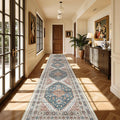 Washable Runner Rug 2.5x14, Long Kitchen Rugs Non-Slip, Soft Hallway Runner by Restydon