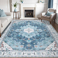 SERISSA 8x10 Washable Non Slip Boho Area Rug by SERISSAHomeDecorCollection