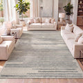 JONATHAN Y Khalil Modern Berber Stripe Cream/Gray Indoor Area Rug, Contemporary by JONATHANY