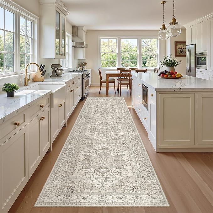 Madane Hallway Runner Rug 2'6''x12' Kitchen Runners Vintage, Entryway and - Image 2