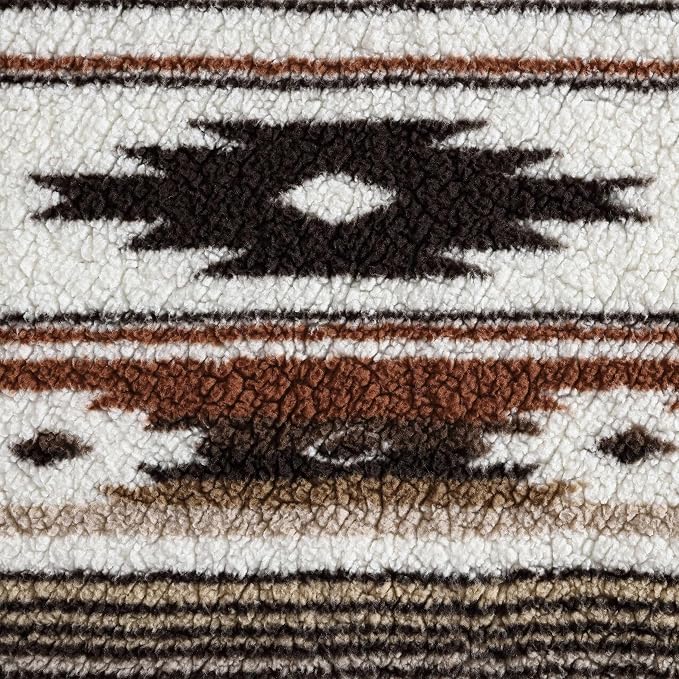Wrangler - Faux Shearling Throw Blanket 50x60, Ultra Soft Reversible Plush - Image 6