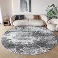 Round Area Rugs 6ft Washable Grey Circle Rug by Acapet
