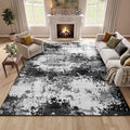 Black Washable Rug 5x7 Area Rugs by Acapet