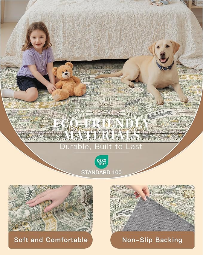 Madane Washable Runner Rug 2x6 Runners - Image 5