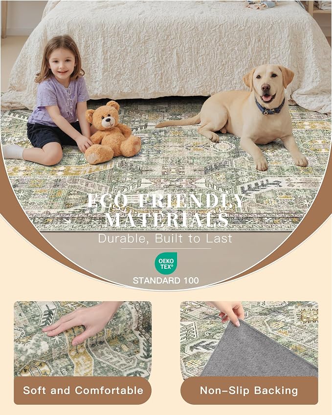 Madane Kitchen Runner 2'6''x8' Soft Rug Runners - Image 5