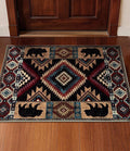 Western Entryway Rug, 2x3 Rustic Washable Rug, Non-Slip Indoor Door Mat by YIHOUSE