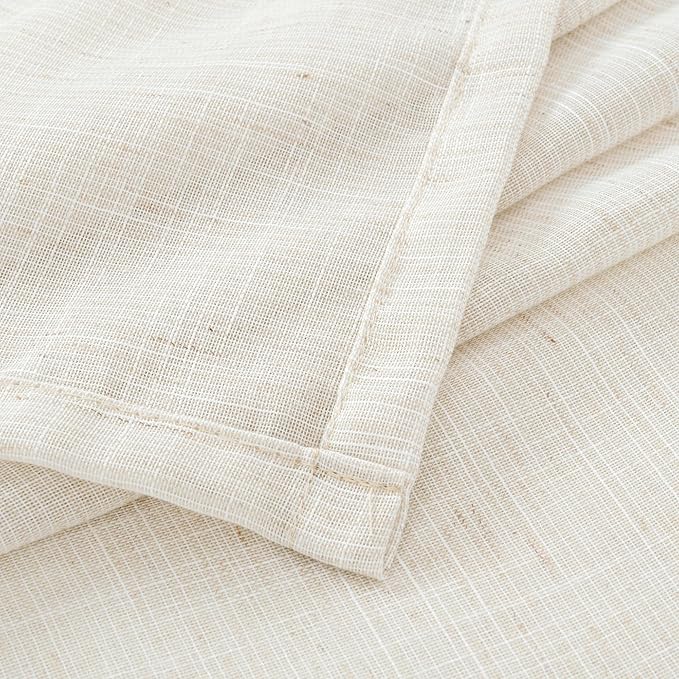 BGment 90 Inches Long Curtains Linen Semi Sheer, Light Filtering Window - Image 9