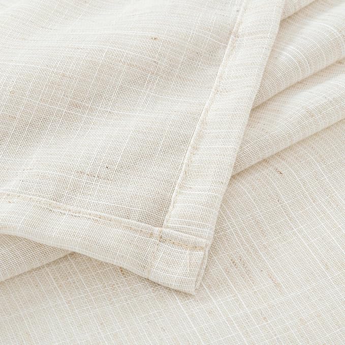 BGment 42X45 Inch Length Linen Semi Sheer Curtains - Image 8