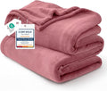 Bedsure GentleSoft Fleece Bed Blankets Queen Size Dusty Rose by Unknown