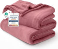 Bedsure GentleSoft Fleece Blankets Twin Size Dusty Rose by Unknown
