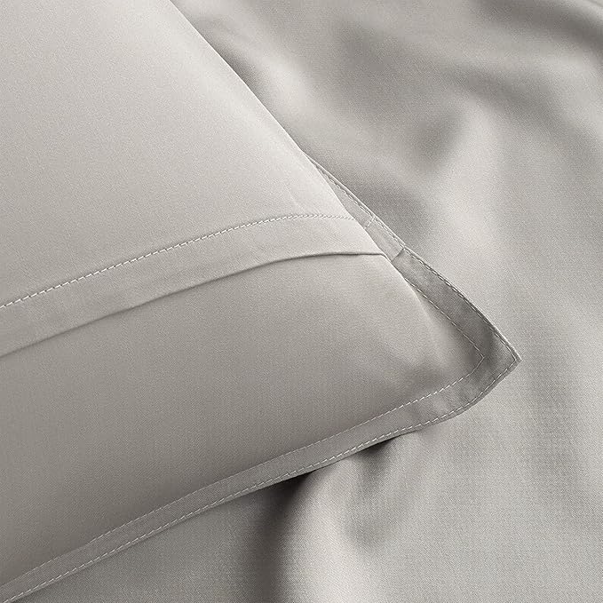 California King Sheets by Pure Bamboo, Genuine 100% Organic Viscose Derived from Bamboo Bed Sheet Set, Soft & Cooling, Double Stitching, Lifetime Quality Promise (California King, Stripes)