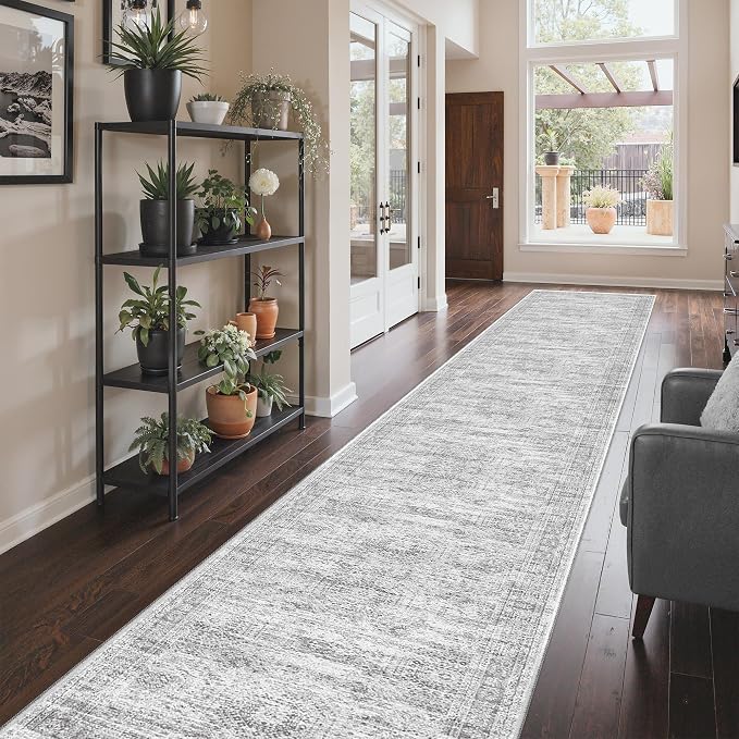 3x20 Runner Rug Non Slip, Washable Hallway Runner Rug, Living Room, Dining Room - Image 4
