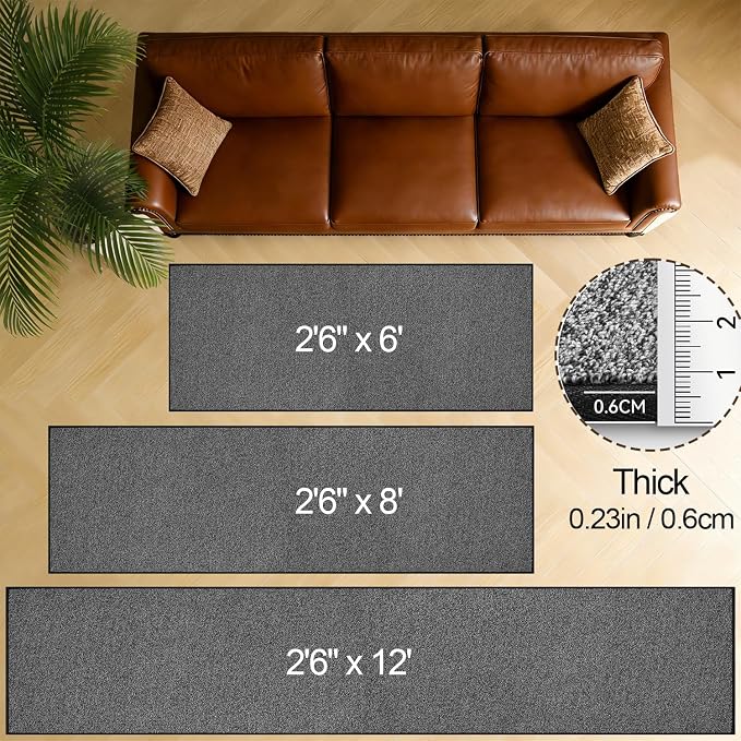 AREDO Runner Rug with Non Slip Rubber Backing, Washable Soft Floor Carpet - Image 4