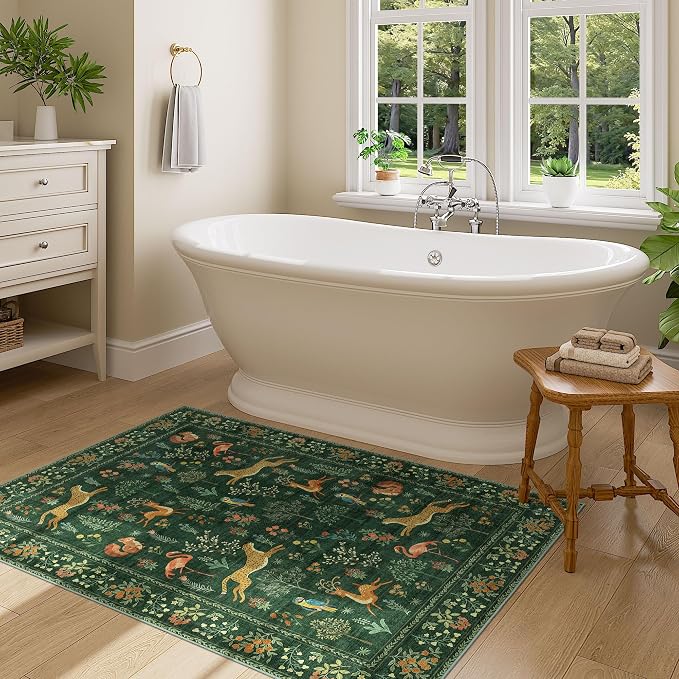 DUKINO 3x4 Rug, Washable Animal Area Rug - Image 7
