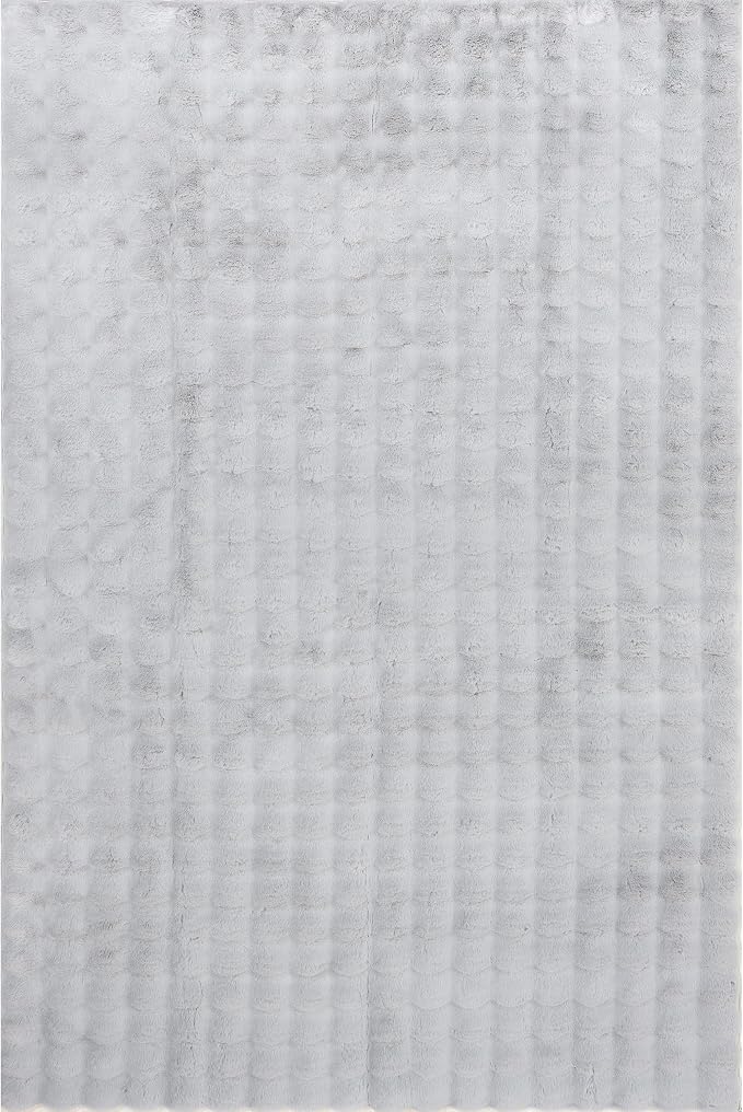 nuLOOM Jeni Silver Checkered Washable Area Rug - Image 6