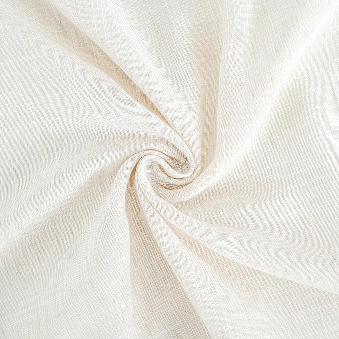 BGment 90 Inches Long Curtains Linen Semi Sheer, Light Filtering Window - Image 8