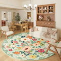 DUKINO 6ft Round Rug, Soft Washable Circle Rug by DUKINO