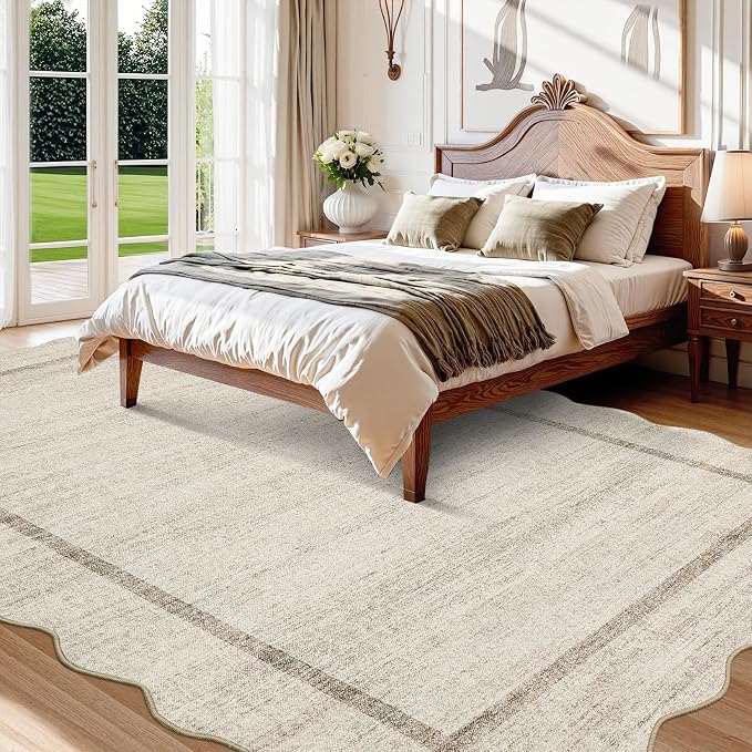 GarveeHome Scalloped Washable Rugs 5x7 Rug - Image 8