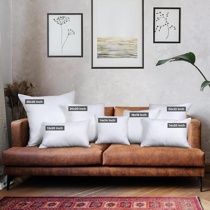 Utopia Bedding Throw Pillows, Decorative 14x20 Pillow Inserts - Image 2