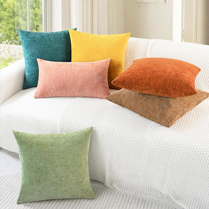 CaliTime Decorative Couch Throw Pillow Covers 20 X 12 Inches Teal | Pack of 2 - Image 2