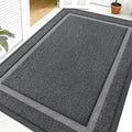 OLANLY Front Door Mat Outside 59x40, All-Season Heavy-Duty Rubber Doormat | Grey by OLANLY