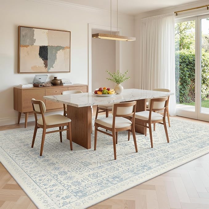 6x9 Area Rugs for Living Room, Large Washable Rug, Dining Room, Low Pile - Image 8