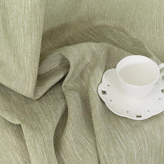 MYSKY HOME Patio Sage Curtains for Sliding Door, Living Room Curtains & Drapes - Image 8