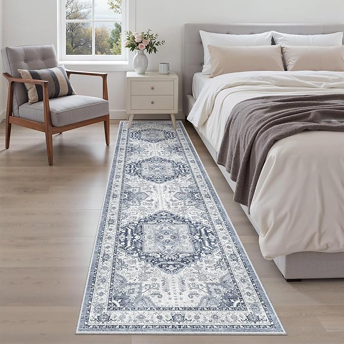 Madane Hallway Runner Rug 2x8 Washable Kitchen Rugs Non-Slip, Soft Ultra-Thin by Madane