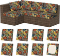 8Pcs Outdoor Cushion Covers, Stretch Patio Furniture Couch Chair Slipcovers | by VORSHAPE