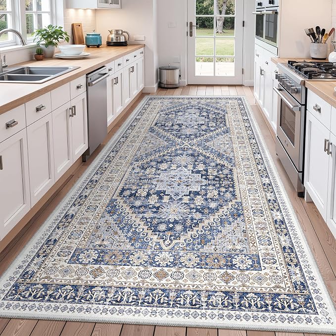 4x10 Runner Rug Non Slip, Washable Hallway Runner Rug, Nursery Room, Soft - Image 4