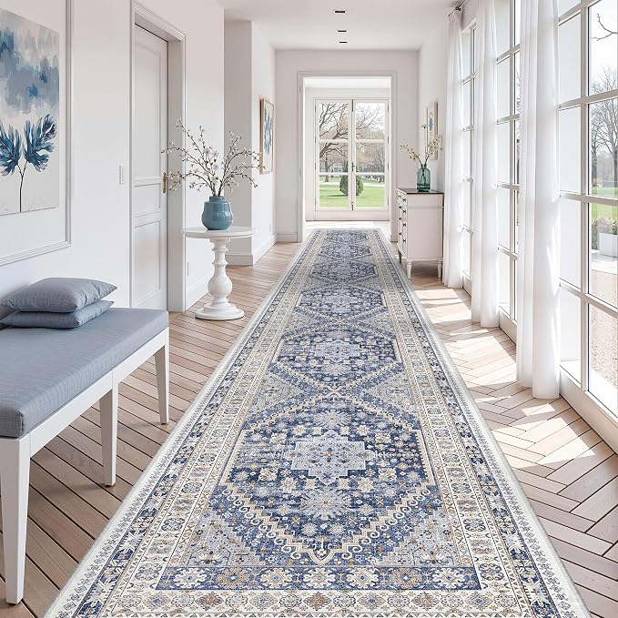 3x20 Runner Rug Non Slip, Washable Hallway Runner Rug, Living Room, Dining Room - Image 5
