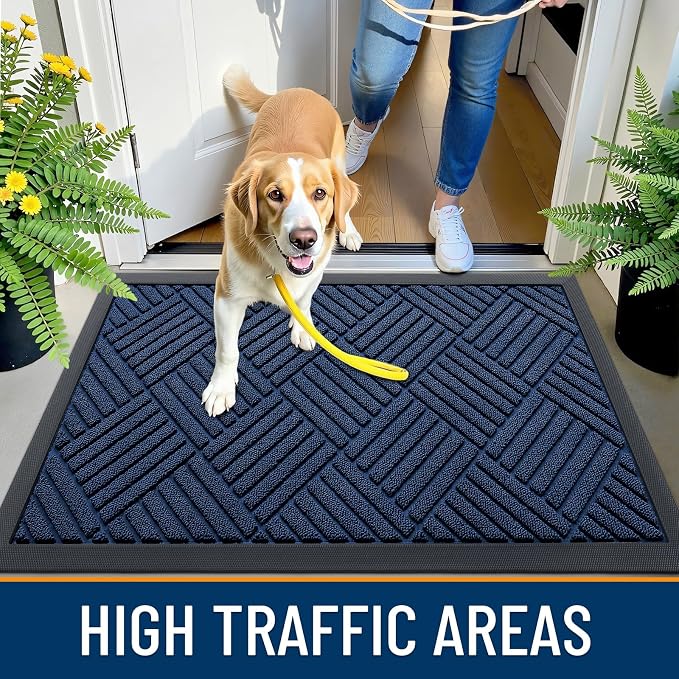 OLANLY Front Door Mat Outside Entrance 71x47, Waterproof Heavy-Duty Doormat | - Image 6