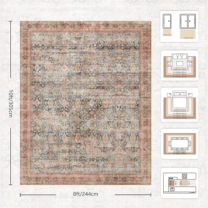 8x10 Area Rugs for Living Room - Image 2
